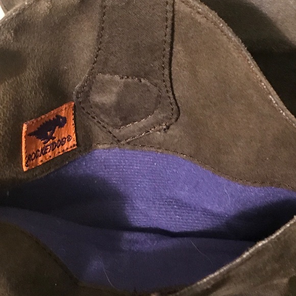 Rocket Dog Black Distressed Midcalf Boots  (9) - Picture 5 of 5